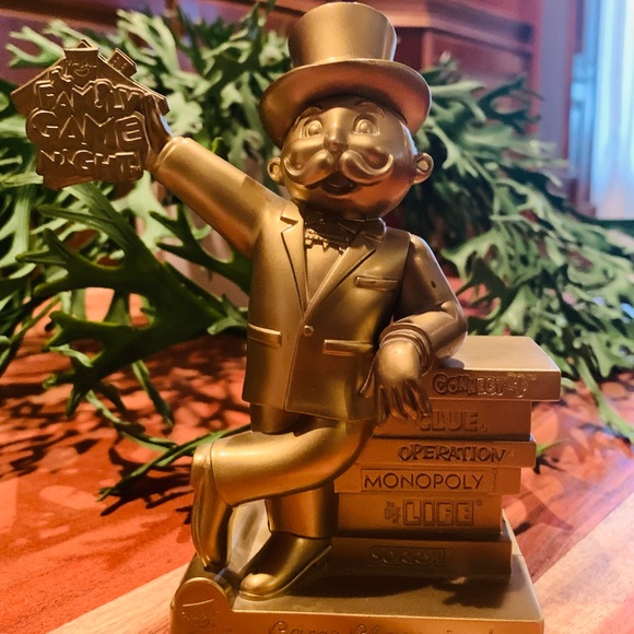 HASBRO family game night MR MONOPOLY gold Trophy collectible gift - Picture 7 of 7
